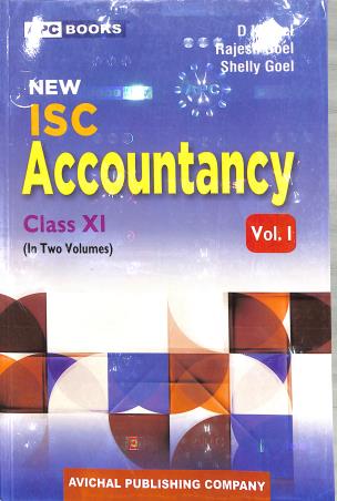 Book cover number 1 for APC New ISC Accountancy Class 11 Vol. 1 & 2 (2026) written by D. K. Goel, Rajesh Goel, Shelly Goel published by Avichal Publishing Company