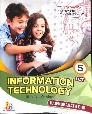 Book cover number 1 for ICT Information Technology 5 (English Version) written by Rajendranath Giri published by B. B. Kundu Grandsons