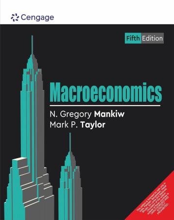 Book cover number 1 for Macroeconomics written by N. Gregory Mankiw, Mark P. Taylor published by Cengage Learning India Private Limited