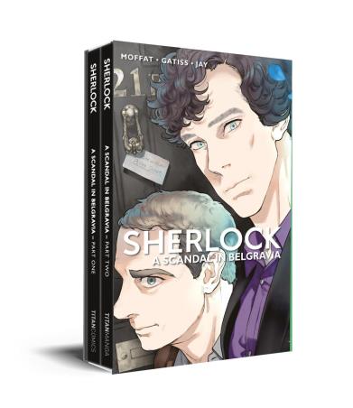 Book cover number 1 for Sherlock : A Scandal In Belgravia (Set Of 2 Books) written by Mark Gatiss, Steven Moffat published by Titan Books
