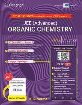 Book cover number 1 for JEE (Advanced) Organic Chemistry: Part 2 written by K. S. Verma published by Cengage Learning India Private Limited