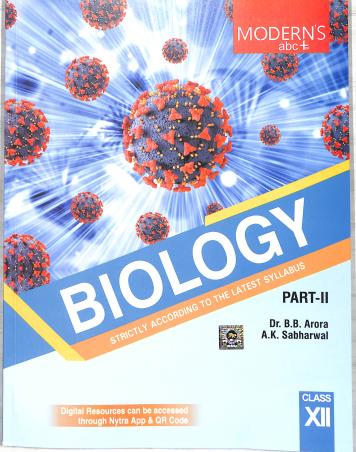 Book cover number 2 for Modern's abc+ Of Biology Class 12 Part 1 & 2 (2024-2025) written by B. B. Arora, A. K. Sabharwal published by Modern Publishers