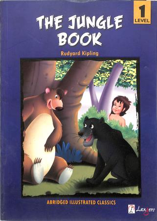 Book cover number 1 for The Jungle Book Level 1 written by Rudyard Kipling published by Langers International Pvt.ltd