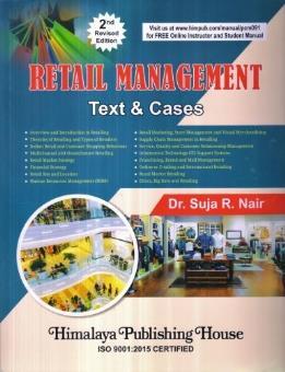 Book cover number 1 for Retail Management written by Suja R. Nair published by Himalaya Publishing House