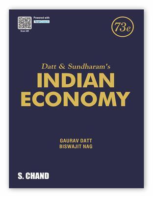 Book cover number 1 for Datt & Sundharam's Indian Economy written by Gaurav Datt, Biswajit Nag published by S. Chand Publishing