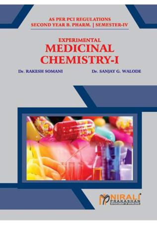 Book cover number 1 for Experimental Medical Chemistry-1 (Semester-4) written by Sanjay G. Walode, Rakesh Somani published by Nirali Prakashan