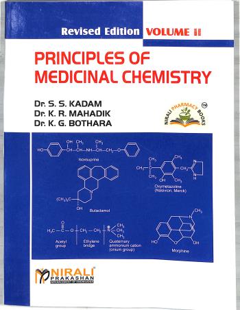 Book cover number 1 for Principles Of Medicinal Chemistry Volume 2 written by K. G. Bothara, K. R. Mahadik, S. S. Kadam published by Nirali Prakashan