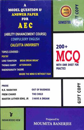 Book cover number 1 for A Model Question & Answer Paper For Ability Enhancement Course 200 MCQ (NEP 2023) written by Moumita Banerjee published by Indian Books View