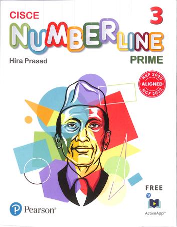 Book cover number 1 for Number Line Prime 3 (CISCE) NEP 2020 / NCF 2023 written by Hira Prasad published by Pearson Education