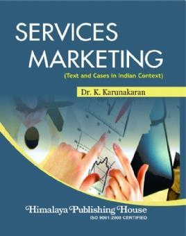 Book cover number 1 for Services Marketing (Text And Cases In Indian Context) written by K. Karunakaran published by Himalaya Publishing House