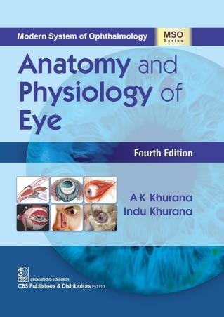 Book cover number 1 for Anatomy And Physiology Of Eye written by A. K. Khurana, Indu Khurana published by CBS Publishers & Distributors Pvt. Ltd.
