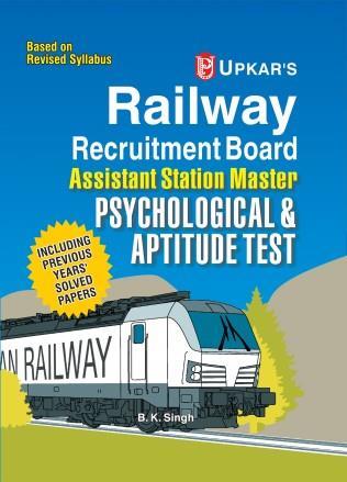 Book cover number 1 for Railway Recruitment Board Assistant Station Master Psychological & Aptitude Test (Code-1914) written by B. K. Singh published by Upkar Prakashan