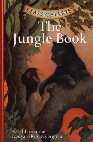 Book cover number 1 for The Jungle Book (Classic Starts) written by Rudyard Kipling published by Sterling Publishers Private Limited