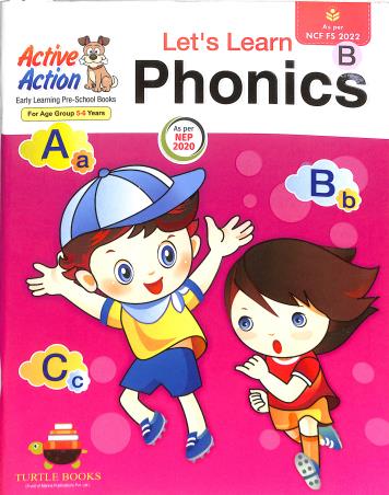 Book cover number 1 for Let's Learn Phonics B (NEP 2020) written by NA published by Turtle Books Pvt. Ltd.
