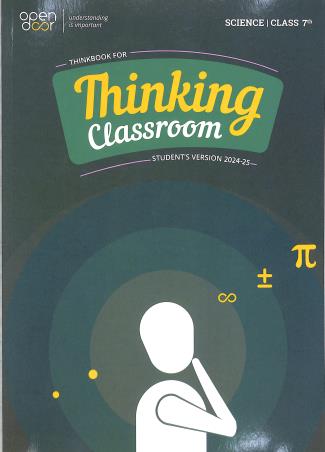 Book cover number 1 for Thinking Classroom Science Class 7 (Student's Version 2024-25) written by NA published by Think First Education.Pvt. Ltd