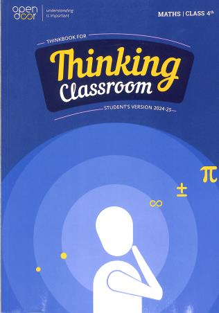 Book cover number 1 for Thinking Classroom Maths Class 4 (Student's Version 2024-25) written by NA published by Think First Education.Pvt. Ltd