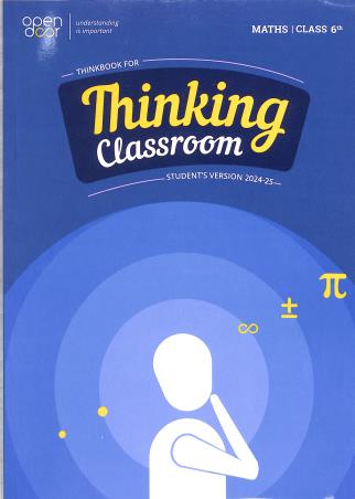 Book cover number 1 for Thinking Classroom Maths Class 6 (Student's Version 2024-25) written by NA published by Think First Education.Pvt. Ltd