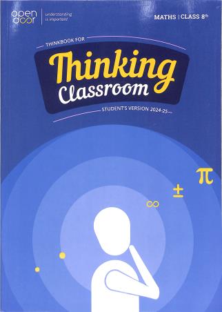 Book cover number 1 for Thinking Classroom Maths Class 8 (Student's Version 2024-25) written by NA published by Think First Education.Pvt. Ltd