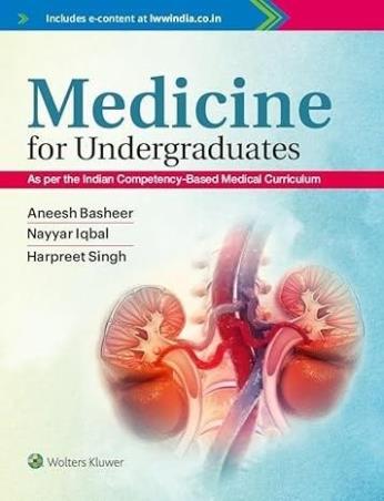 Book cover number 1 for Medicine For Undergraduates written by Harpreet Singh, Aneesh Basheer, Nayyar Iqbal published by Wolters Kluwer