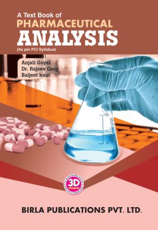 Book cover number 1 for A Text Book Of Pharmaceutical Analysis written by Rajeev Garg, Baljeet Kaur, Anjali Goyal published by Birla Publications Pvt Ltd