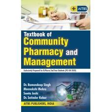 Book cover number 1 for Textbook Of Community Pharmacy And Management written by Ramandeep Singh, Satinder Kakar, Meenakshi Mehra, Sweta Joshi published by AITBS Publishers