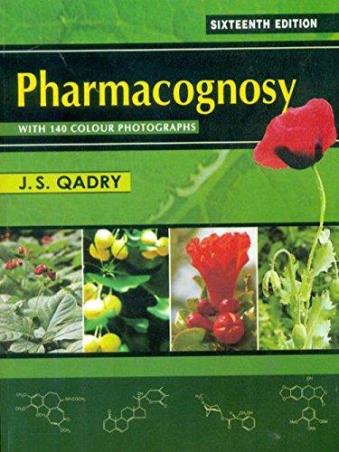 Book cover number 1 for Pharmacognosy With 140 Colour Photographs written by J. S. Qadry published by CBS Publishers & Distributors Pvt. Ltd.