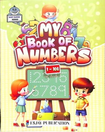 Book cover number 1 for My Book Of Number 1-100 (Baby Shark Series) written by NA published by Esjay Publication
