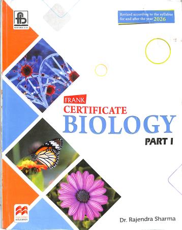 Book cover number 1 for Frank Certificate Biology Class 9 ICSE (For 2026 Examinatiom) written by Rajendra Sharma published by Frank Bros. & Co.