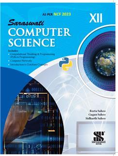 Book cover number 1 for Computer Science Class 12 (CBSE) NCF 2023 written by Reeta Sahoo, Gagan Sahoo, Sidharth Sahoo published by New Saraswati House (India) Pvt. Ltd.