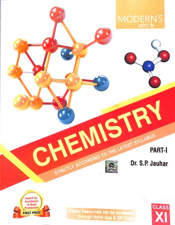 Book cover number 1 for Modern's abc+ Of Chemistry Class 11  (Part 1 & 2) 2024-2025 written by S. P. Jauhar published by Modern Publishers
