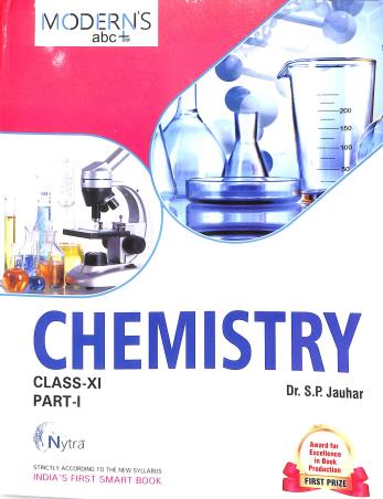 Book cover number 3 for Modern's abc+ Of Chemistry Class 11  (Part 1 & 2) 2024-2025 written by S. P. Jauhar published by Modern Publishers