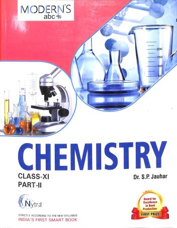 Book cover number 4 for Modern's abc+ Of Chemistry Class 11  (Part 1 & 2) 2024-2025 written by S. P. Jauhar published by Modern Publishers