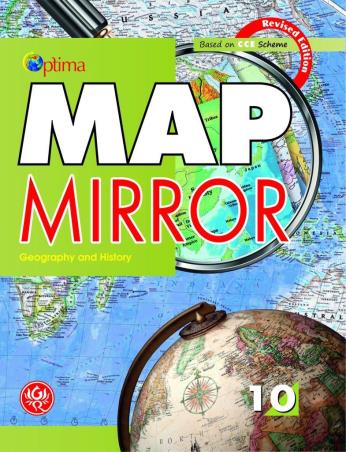 Book cover number 1 for Optima Map Mirror Geography And History Class 10 written by Vineta Dhankar published by G. Ram Books (P.) Ltd
