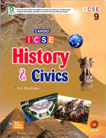 Book cover number 1 for Candid ICSE History & Civics 9 (2026) written by K. S. Randhawa published by Evergreen Publications (India) Ltd.