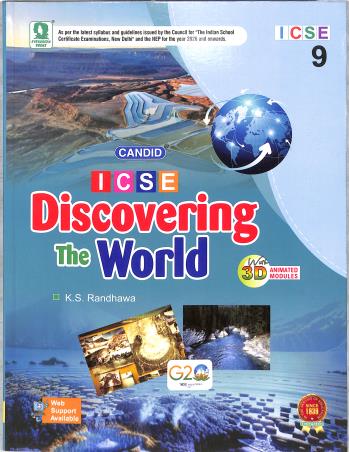 Book cover number 1 for Candid ICSE Discovering The World 9 (2026) written by K. S. Randhawa published by Evergreen Publications (India) Ltd.