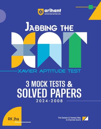 Book cover number 1 for Jabbing The XAT 3 Mock Tests & Solved Papers (2024-2008) written by R. K. Jha published by Arihant Publications (India) Limited