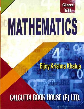Book cover number 1 for Mathematics Class 7 written by Bijoy Krishna Khatua published by Calcutta Book House (P) Ltd
