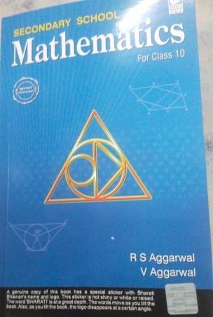 Book cover number 1 for Secondary School Mathematics For Class 10 (NEP / NCF) written by R. S. Aggarwal, V. Aggarwal published by Bharati Bhawan Publishers & Distributors