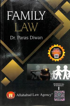 Book cover number 1 for Family Law written by Paras Diwan published by Allahabad Law Agency