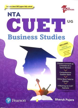 Book cover number 1 for NTA CUET Business Studies written by Bhavuk Pujara published by Pearson Education