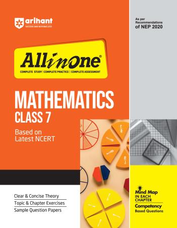 Book cover number 1 for All In One Mathematics Class 7 CBSE (NEP 2020) written by Rakesh Pandey, Prem K Maharishi published by Arihant Prakashan