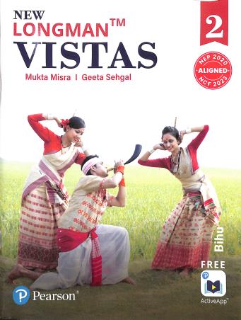 Book cover number 1 for New Longman Vistas 2 CBSE (NEP 2020 / NCF 2023) written by Mukta Misra, Geeta Sehgal published by Pearson Education