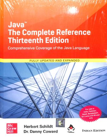 Book cover number 1 for Java: The Complete Reference (Indian Edition) written by Herbert Schildt published by McGraw Hill Education Private Limited