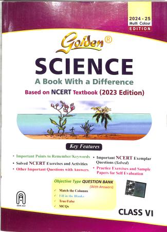 Book cover number 1 for Golden Science Class 6 NCERT (2024-25) written by S. K. Gupta, N. K. Sharma published by New Age International (P) Limited, Publishers