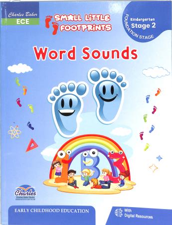 Book cover number 1 for Small Little Footprints Word Sounds Kindergarten Stage 2 (Foundation Stage) written by NA published by Charles Baker Books Ltd.