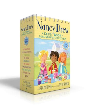 Book cover number 1 for Nancy Drew Clue Book Conundrum Collection (Set Of 10 Books) written by Carolyn Keene published by Aladdin