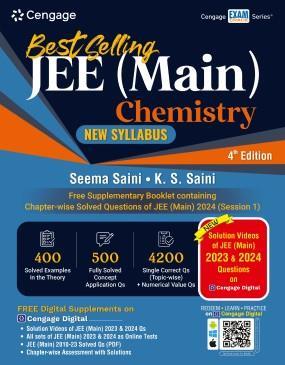Book cover number 1 for JEE (Main) Chemistry written by Seema Saini, K. S. Saini published by Cengage Learning India Private Limited