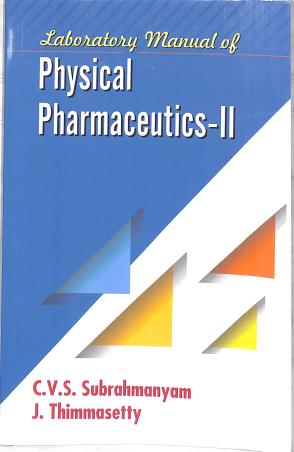 Book cover number 1 for Laboratory Manual Of Physical Pharmaceutics 2 written by C. V. S. Subrahmanyam, J. Thimma Setty published by Vallabh Prakashan