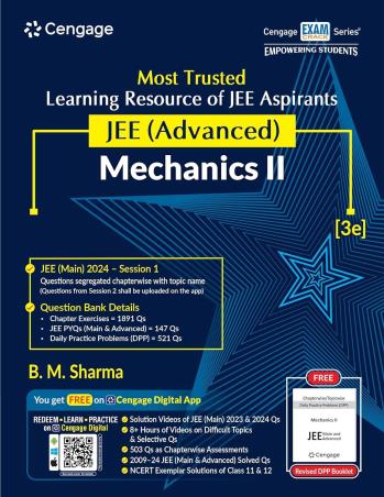 Book cover number 1 for JEE (Advanced) Mechanics 2 written by B. M. Sharma published by Cengage Learning India Private Limited