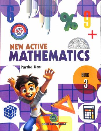 Book cover number 1 for New Active Mathematics Book 3 (NCF 2023) written by Partha Das, Rajesh Kr. Singh published by Sishu Ratnasagar